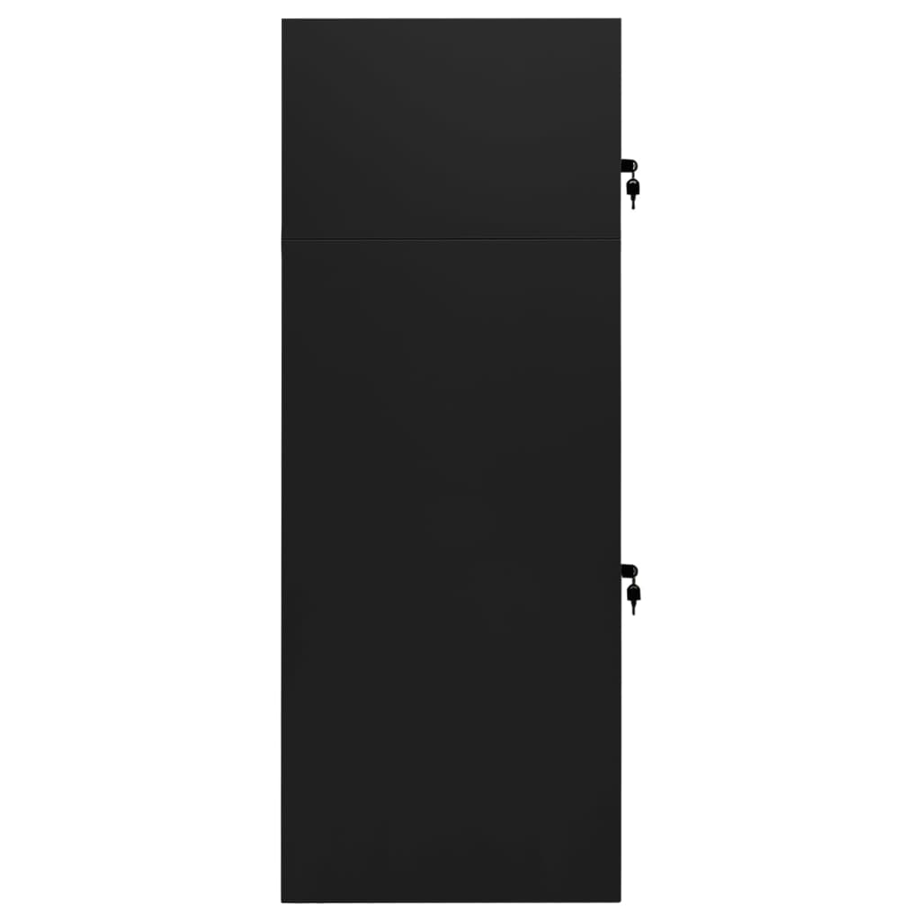 sadelskab 53x53x140 cm stål sort