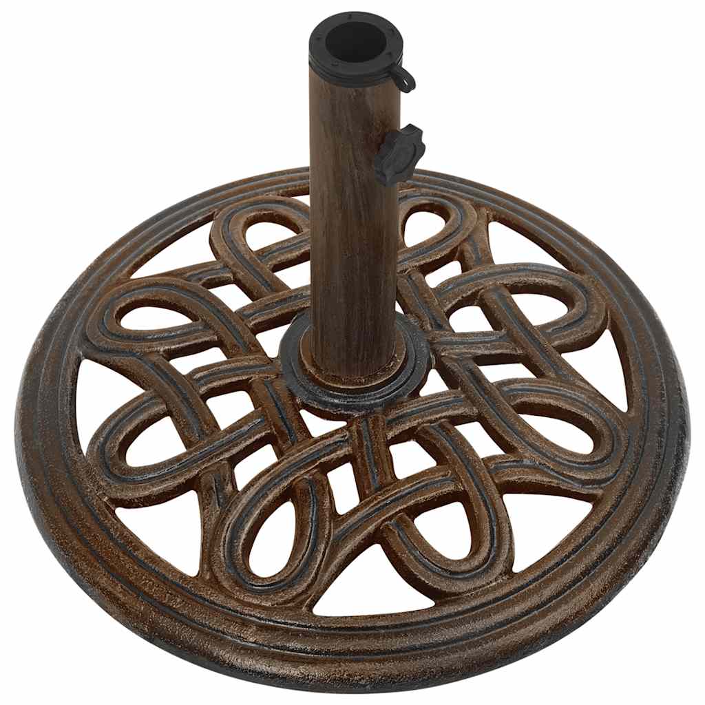 parasolfod 40x40x32 cm støbejern bronzefarvet