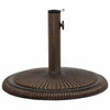 parasolfod 45x45x30 cm støbejern bronzefarvet