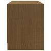 tv-skab 80x31x39 cm massivt grantræ honningbrun