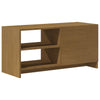 tv-skab 80x31x39 cm massivt grantræ honningbrun