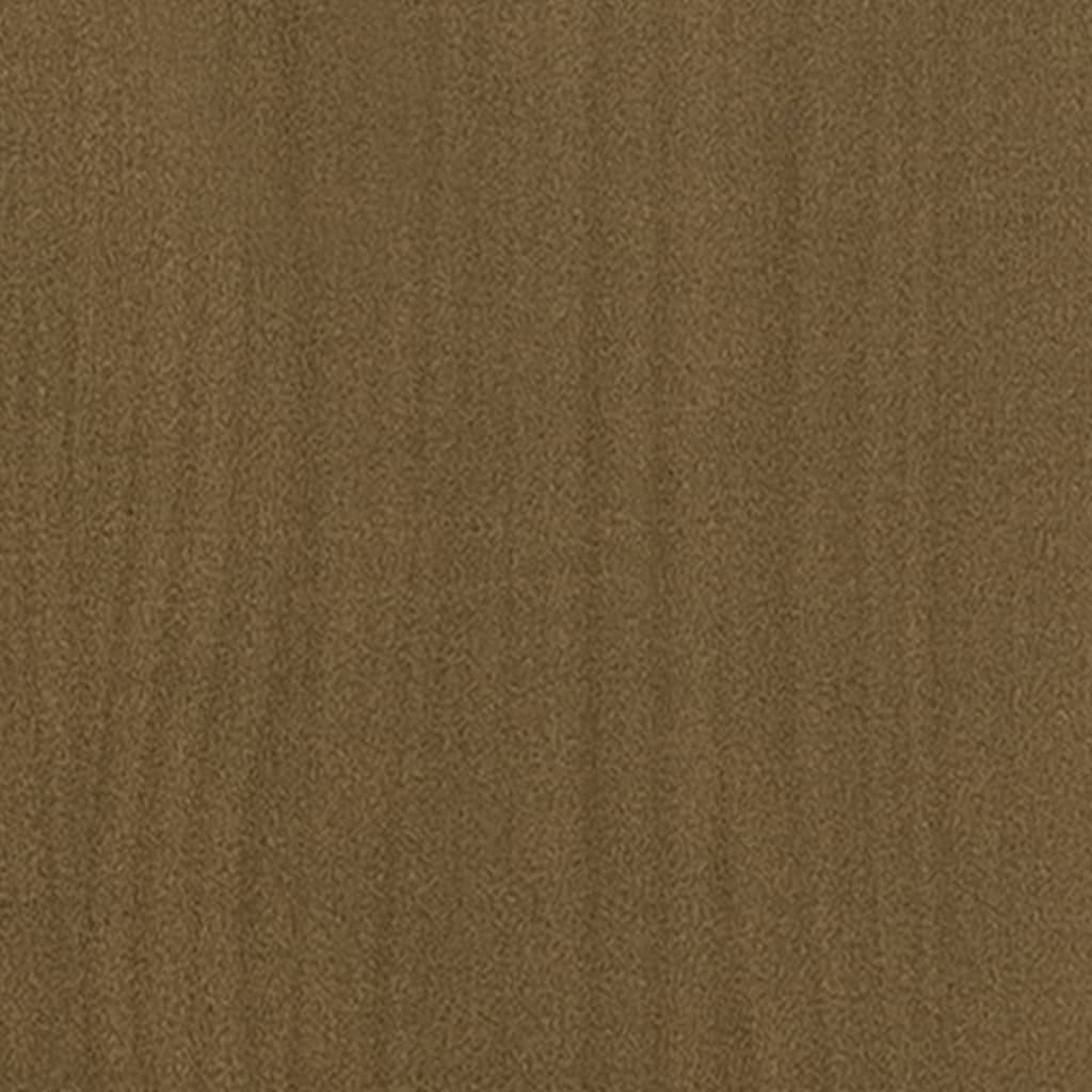 tv-skab 80x31x39 cm massivt grantræ honningbrun