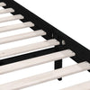 sengeramme 100x200 cm massivt fyrretræ sort
