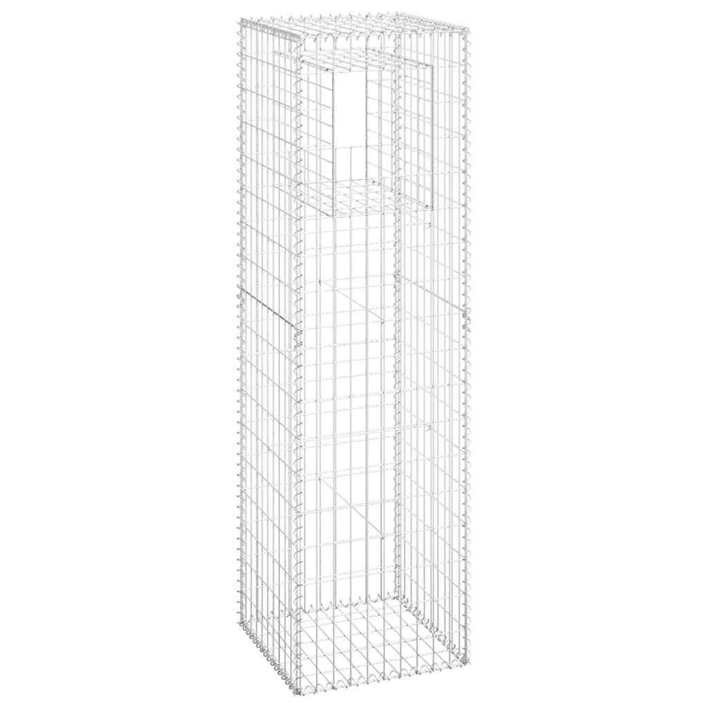 gabionkurve 2 stk. 50x50x180 cm jern