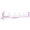 gabionkurv med 6 stolper 620x20x150 cm U-facon jern