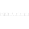 gabionkurv med 8 stolper 860x20x100 cm U-facon jern