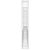 gabionkurv med 3 stolper 260x20x150 cm U-facon jern