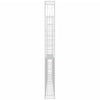 gabionkurv med 3 stolper 260x20x200 cm U-facon jern