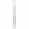 gabionkurv med 4 stolper 380x20x200 cm U-facon jern