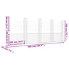 gabionkurv med 5 stolper 500x20x200 cm U-facon jern