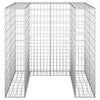 gabionvæg til affaldsspand 110x100x110 cm galvaniseret stål