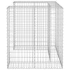 gabionvæg til affaldsspand 110x100x110 cm galvaniseret stål