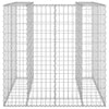 gabionvæg til affaldsspand 110x100x110 cm galvaniseret stål
