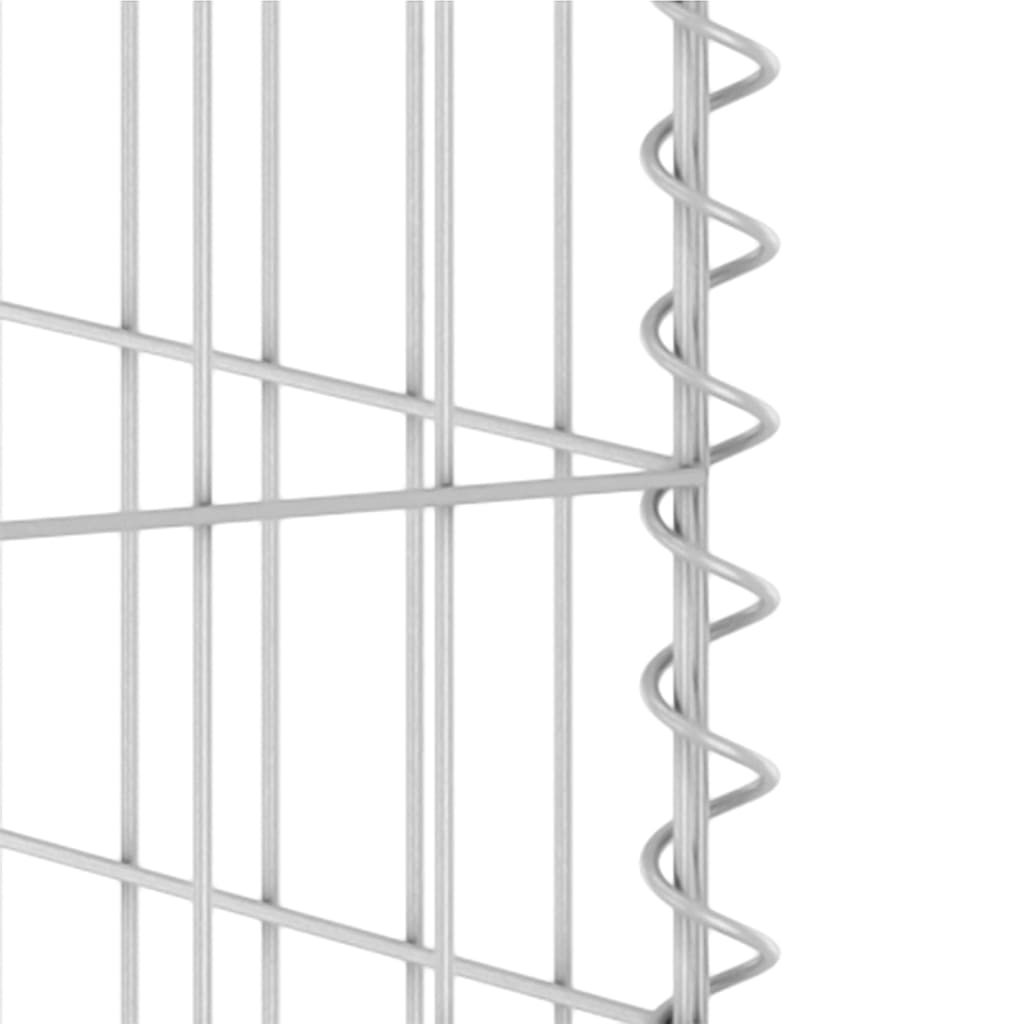 gabionvæg til affaldsspand 110x100x110 cm galvaniseret stål