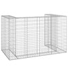 gabionvæg til affaldsspand 180x100x110 cm galvaniseret stål