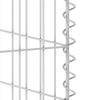 gabionvæg til affaldsspand 180x100x110 cm galvaniseret stål