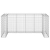 gabionvæg til affaldsspand 254x100x110 cm galvaniseret stål