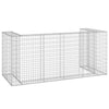 gabionvæg til affaldsspand 254x100x110 cm galvaniseret stål