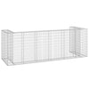 gabionvæg til affaldsspand 325x100x110 cm galvaniseret stål