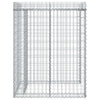 gabionvæg til skraldespand 110x91x120 cm galvaniseret jern
