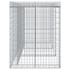 gabionvæg til skraldespand 270x91x120 cm galvaniseret jern