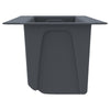blomsterkasser til Euro-paller 12 stk. 36x13,5x9,5 cm PP grå
