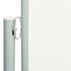 sammenrullelig sidemarkise til terrassen 180x600 cm cremefarvet