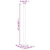 sammenrullelig sidemarkise til terrassen 180x600 cm cremefarvet