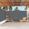 sammenrullelig sidemarkise 180x600 cm antracitgrå