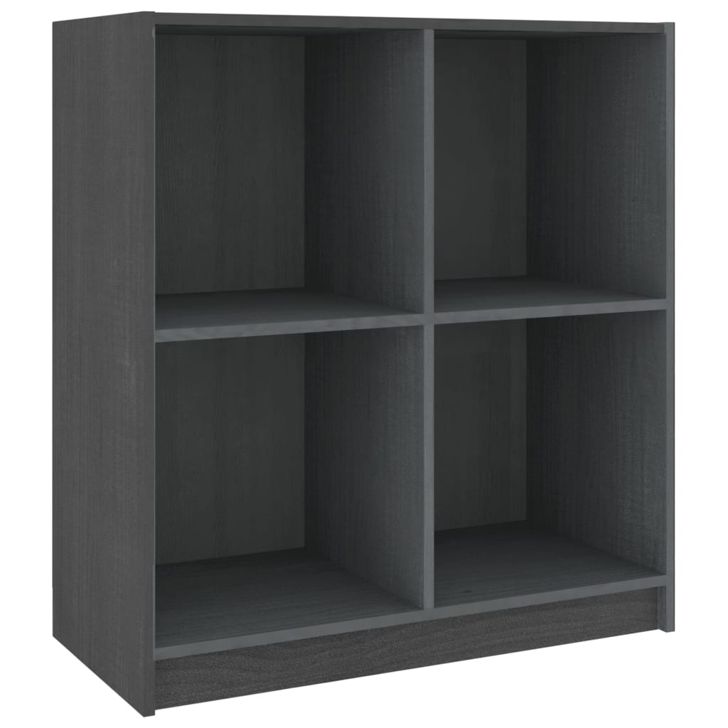 skænk 70x33x76 cm massivt fyrretræ grå