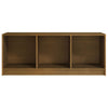 tv-skab 104x33x41 cm massivt fyrretræ gyldenbrun