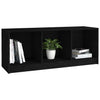 tv-bord 104x33x41 cm massivt fyrretræ sort