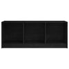 tv-bord 104x33x41 cm massivt fyrretræ sort