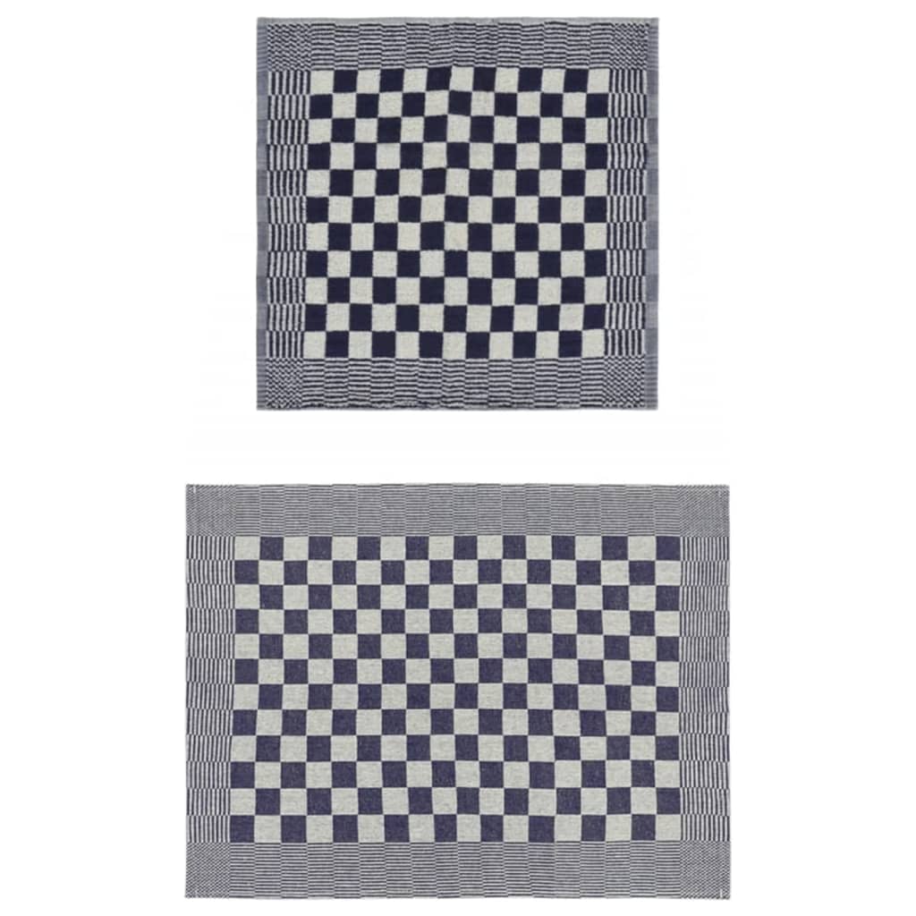 håndklædesæt 20 stk. bomuld blå og hvid