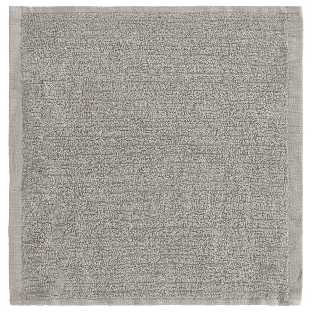 håndklædesæt 12 stk. bomuld grå