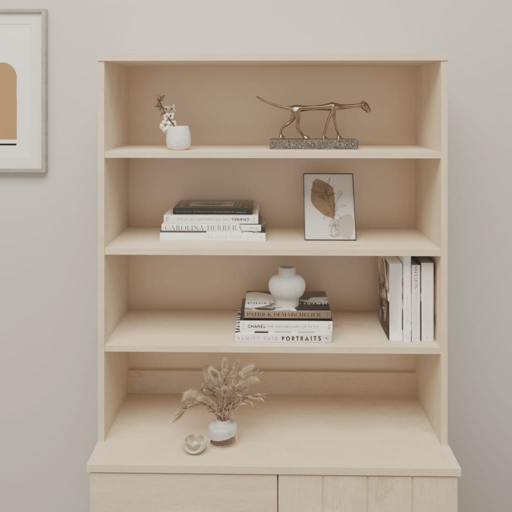 overdel til skænk HAMAR 90x30x100 cm fyrretræ honningbrun