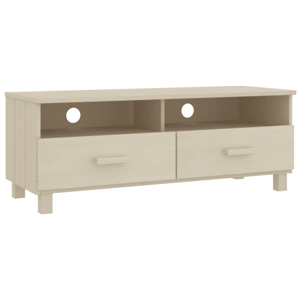 tv-skab HAMAR 106x40x40 cm massivt fyrretræ honningbrun