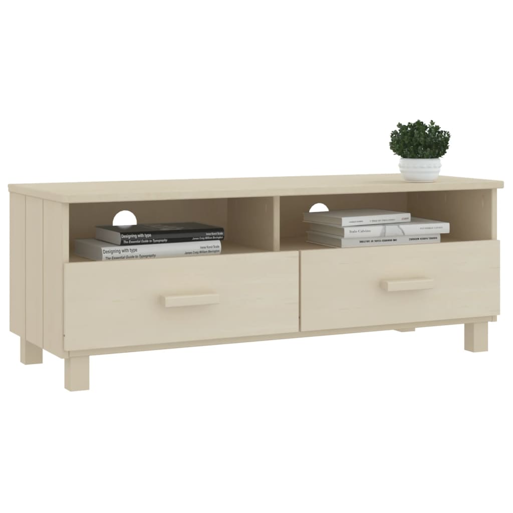 tv-skab HAMAR 106x40x40 cm massivt fyrretræ honningbrun