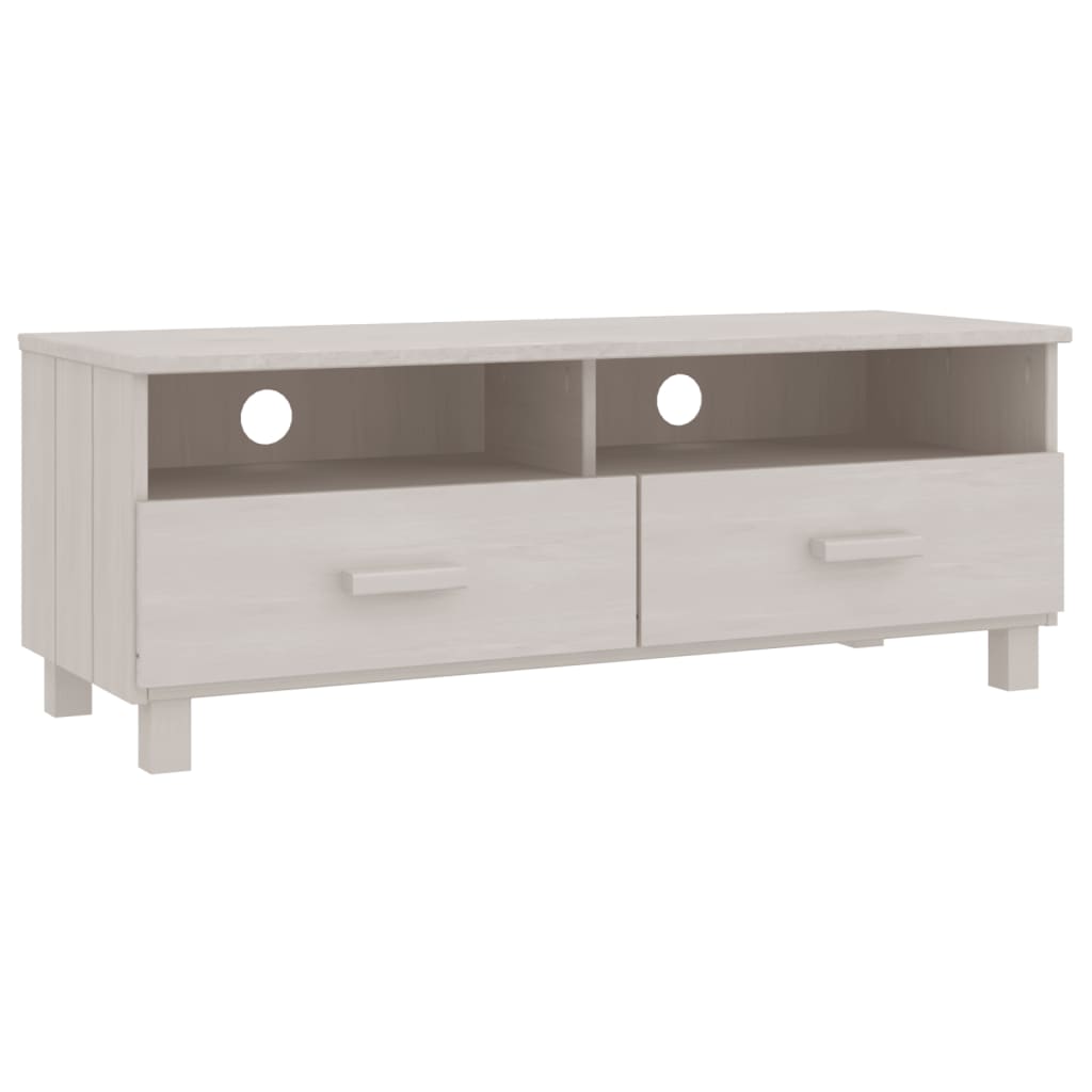 tv-skab HAMAR 106x40x40 cm massivt fyrretræ hvid