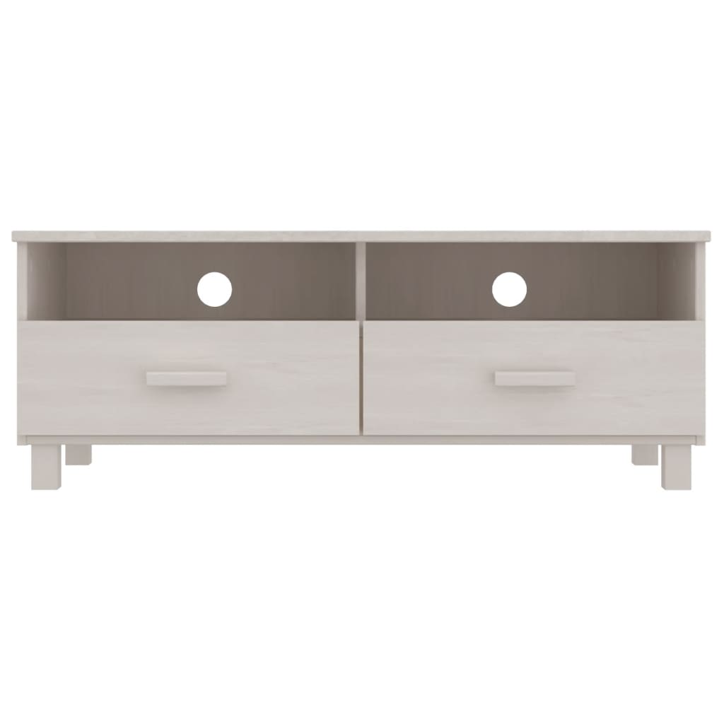 tv-skab HAMAR 106x40x40 cm massivt fyrretræ hvid
