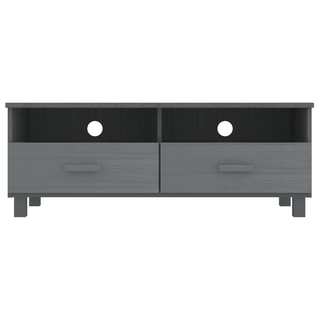 tv-skab HAMAR 106x40x40 cm massivt fyrretræ mørkegrå