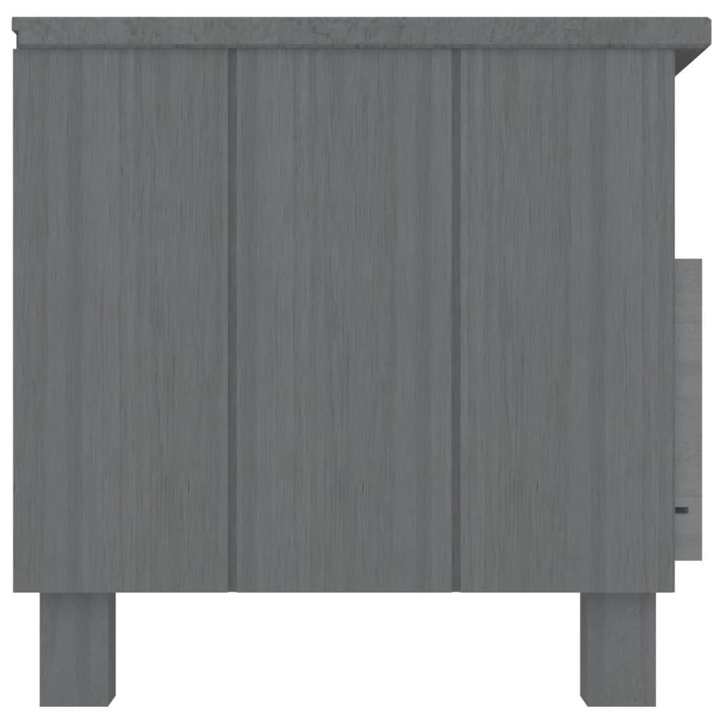 tv-skab HAMAR 106x40x40 cm massivt fyrretræ mørkegrå