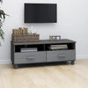 tv-skab HAMAR 106x40x40 cm massivt fyrretræ mørkegrå