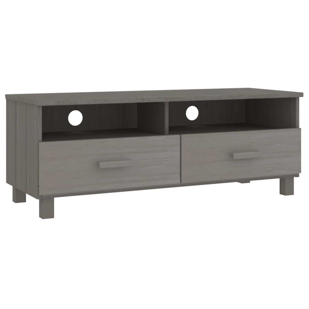 tv-skab HAMAR 106x40x40 cm massivt fyrretræ lysegrå