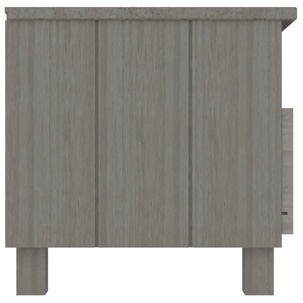 tv-skab HAMAR 106x40x40 cm massivt fyrretræ lysegrå