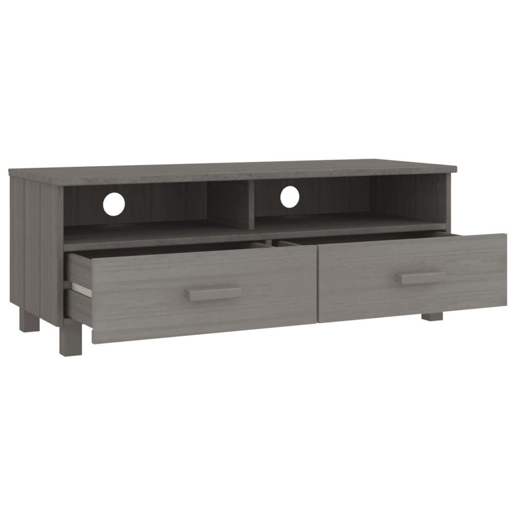 tv-skab HAMAR 106x40x40 cm massivt fyrretræ lysegrå
