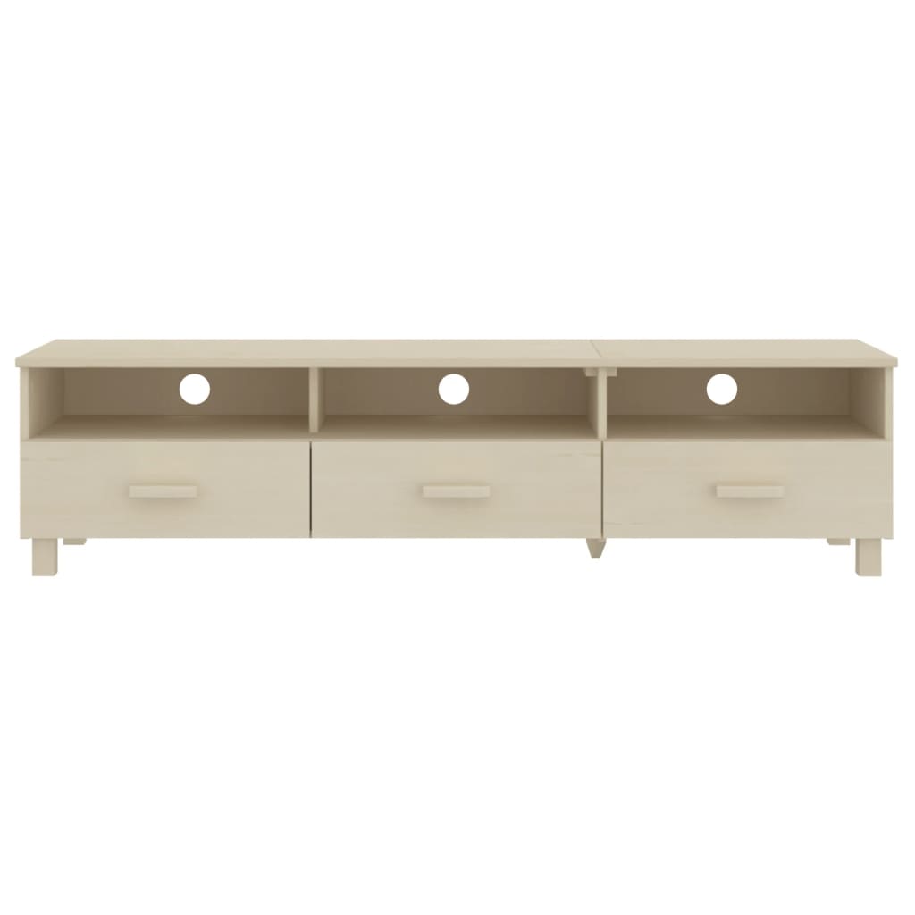 tv-skab HAMAR 158x40x40 cm massivt fyrretræ honningbrun