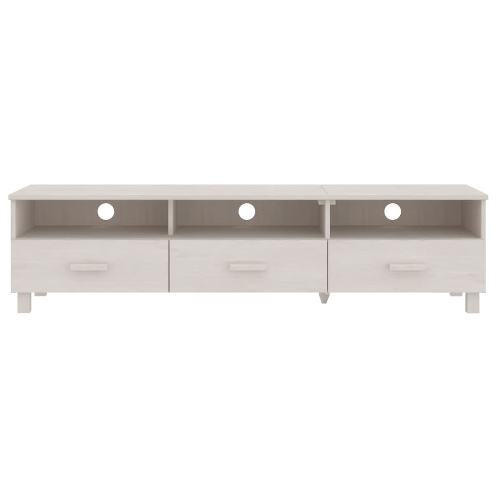 tv-skab HAMAR 158x40x40 cm massivt fyrretræ hvid