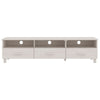 tv-skab HAMAR 158x40x40 cm massivt fyrretræ hvid