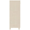 skoskab HAMAR 85x40x108 cm massivt fyrretræ honningbrun